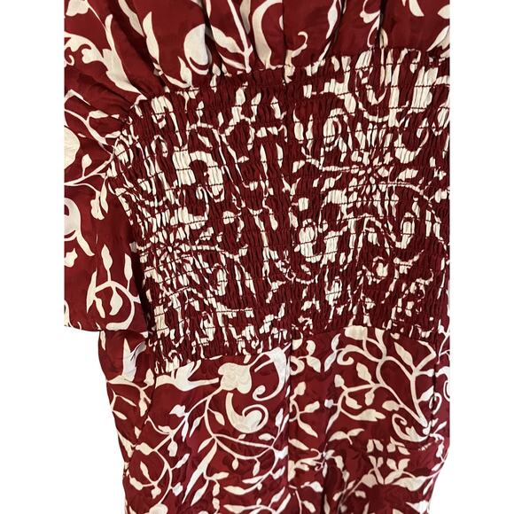 The Kooples Paris Womens 2 SILK Long Dress V Neck Flutter Sleeve Old Money Boho - Picture 7 of 10